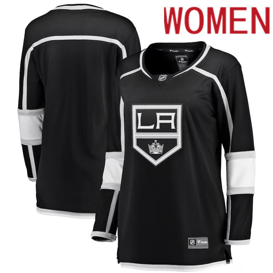Women Los Angeles Kings Fanatics Branded Black Home Breakaway NHL Jersey->youth nhl jersey->Youth Jersey
